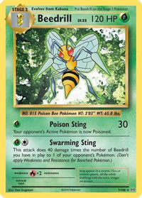Beedrill 007  XY  Evolutions - Rare
