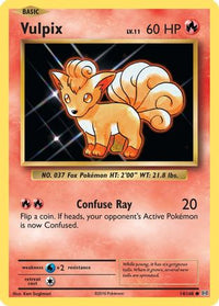Vulpix 014  XY  Evolutions - Common