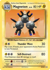 Magneton 038  - Holofoil XY  Evolutions - Holo Rare