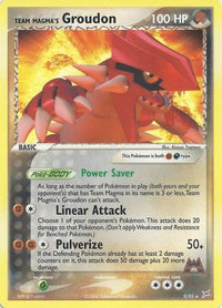 Team Magma's Groudon - 9/95 (EX Team Magma vs Team Aqua)/095  Deck Exclusives - Rare