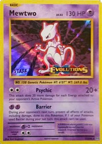 Mewtwo - 51/108 (Prerelease) [Staff]/108  - Holofoil XY Promos - Promo