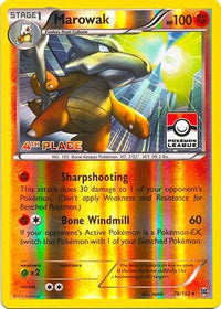 Marowak - 78/162 (Pokemon League) [4th Place]/162  - Reverse Holofoil League & Championship Cards - Promo