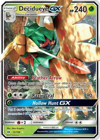 Decidueye GX 012  - Holofoil SM Base Set - Ultra Rare