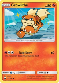 Growlithe 021  SM Base Set - Common