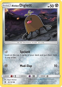 Alolan Diglett 086  SM Base Set - Common
