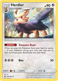 Herdier 104  SM Base Set - Uncommon