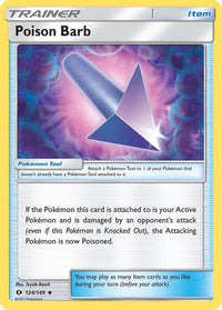 Poison Barb 124  SM Base Set - Uncommon