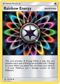 Rainbow Energy 137  SM Base Set - Uncommon