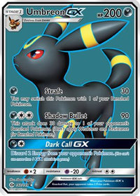Umbreon GX (Full Art) 142  - Holofoil SM Base Set - Ultra Rare