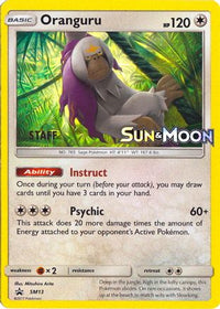 Oranguru - SM13 (Prerelease) [Staff]  - Holofoil SM Promos - Promo