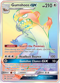 Gumshoos GX (Secret)/149  - Holofoil SM Base Set - Secret Rare