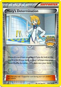 Misty's Determination - 104/122 (Regional Championships)/122  - Reverse Holofoil League & Championship Cards - Promo