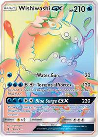 Wishiwashi GX (Secret)  - Holofoil SM  Guardians Rising - Secret Rare