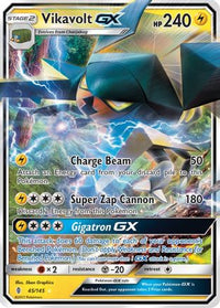 Vikavolt GX 045  - Holofoil SM  Guardians Rising - Ultra Rare