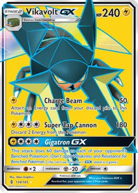 Vikavolt GX (Full Art)  - Holofoil SM  Guardians Rising - Ultra Rare