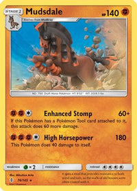 Mudsdale 076/145  - Holofoil SM  Guardians Rising - Holo Rare