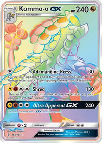 Kommo-o GX (Secret)  - Holofoil SM  Guardians Rising - Secret Rare