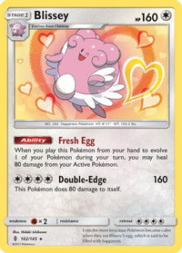 Blissey 102  - Holofoil SM  Guardians Rising - Holo Rare