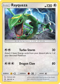 Rayquaza 106  SM  Guardians Rising - Rare