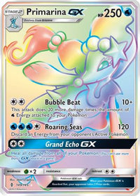 Primarina GX (Secret)  - Holofoil SM  Guardians Rising - Secret Rare