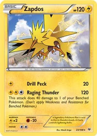 Zapdos - 23/108 (XY Roaring Skies)/108  - Holofoil Deck Exclusives - Holo Rare