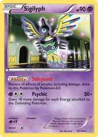 Sigilyph - 52/124/124  Deck Exclusives - Rare