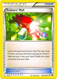 Trainers' Mail (Non-Holo) 92a/108  Alternate Art Promos - Promo