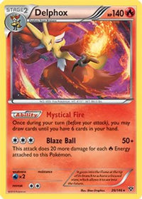 Delphox (XY Base Set) 026/146  Deck Exclusives - Rare