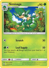 Simisage 013/147  SM  Burning Shadows - Uncommon