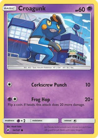 Croagunk 054  SM  Burning Shadows - Common