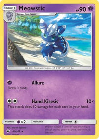 Meowstic 060  SM  Burning Shadows - Rare