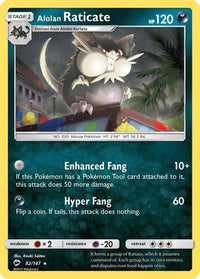 Alolan Raticate/147  SM  Burning Shadows - Rare