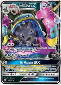 Alolan Muk GX 084  - Holofoil SM  Burning Shadows - Ultra Rare