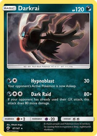 Darkrai 087  - Holofoil SM  Burning Shadows - Holo Rare