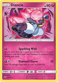 Diancie 094  - Holofoil SM  Burning Shadows - Holo Rare
