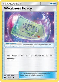 Weakness Policy 126  SM  Burning Shadows - Uncommon