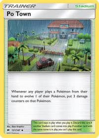 Po Town 121  SM  Burning Shadows - Uncommon