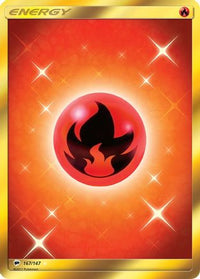 Fire Energy (Secret)  - Holofoil SM  Burning Shadows - Secret Rare