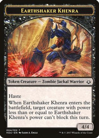 Earthshaker Khenra // Cat Double-Sided Token -  (HOU-4 // 16) - Hour of Devastation