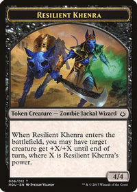 Resilient Khenra // Zombie Double-Sided Token -  (HOU-6 // 20) - Hour of Devastation