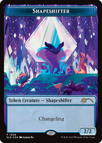 Shapeshifter Token (1909) (Double Rainbow Foil) (SLD-1909) - Secret Lair Drop Series Foil