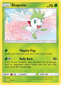 Shaymin 007  - Holofoil Shining Legends - Holo Rare