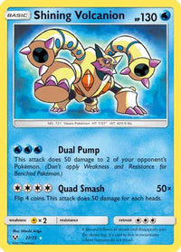 Shining Volcanion 027  - Holofoil Shining Legends - Shiny Holo Rare