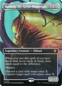Kozilek, the Great Distortion (Borderless Textured Foil Frame Break) [Commander Masters]