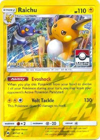 Raichu (League Challenge) [1st Place] 041/147  - Reverse Holofoil League & Championship Cards - Promo