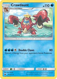 Crawdaunt  SM  Crimson Invasion - Rare