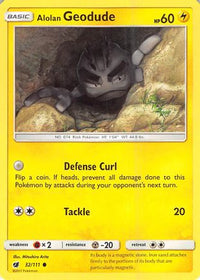 Alolan Geodude 032  SM  Crimson Invasion - Common