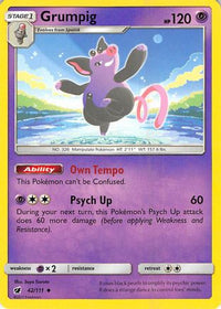 Grumpig 042  SM  Crimson Invasion - Uncommon