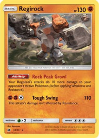 Regirock 053  SM  Crimson Invasion - Rare