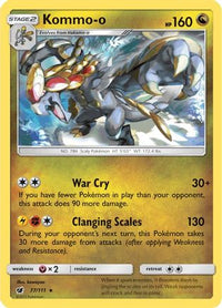 Kommo-o 077  SM  Crimson Invasion - Rare